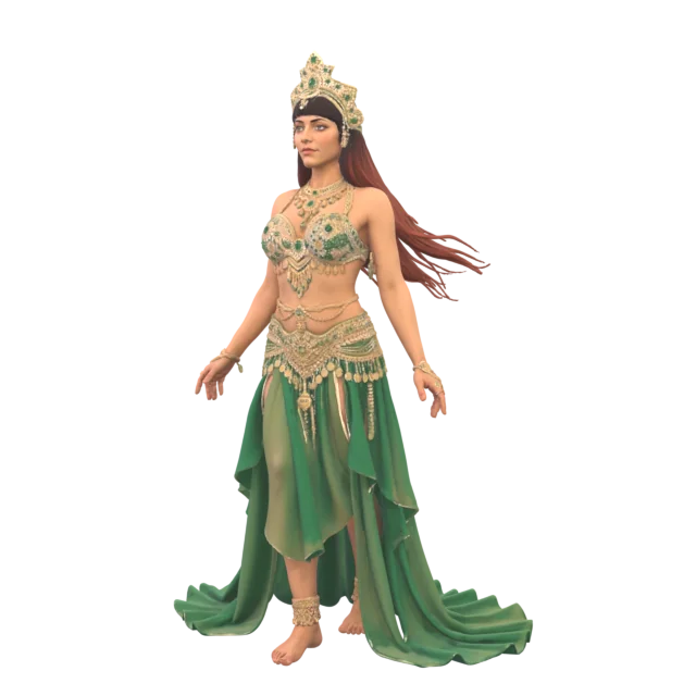 Emerald belly dancer