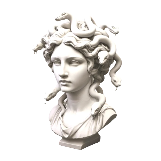 Marble Medusa bust